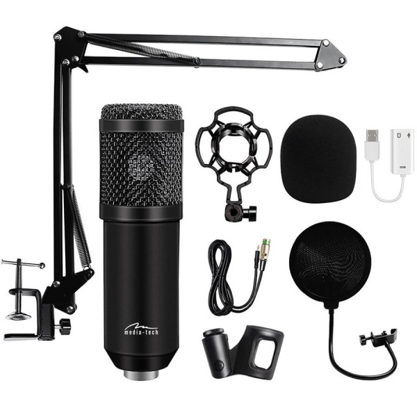 Фото - Мікрофон до комп'ютера Media-Tech XLR USB Black (MT397K)