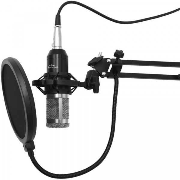 Фото - Микрофон для компьютера проводной Media-Tech XLR USB Silver (MT397S)