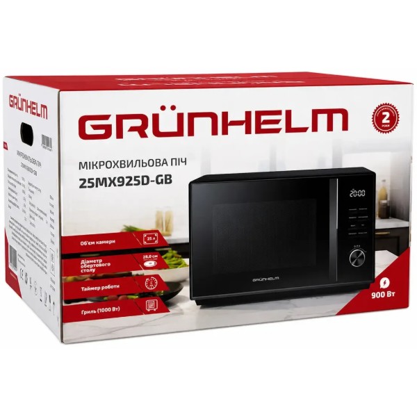 Фото - Микроволновая печь (СВЧ) Grunhelm 25MX925D-GB