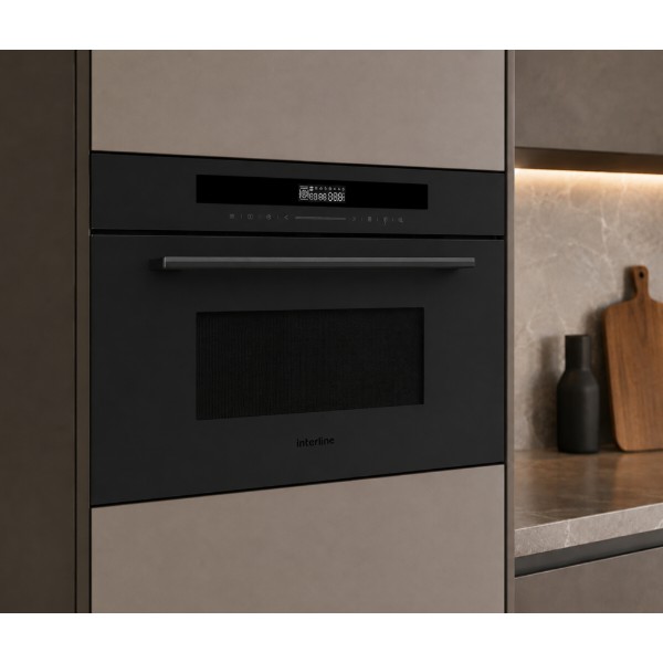 Фото - Микроволновая печь (СВЧ) встраиваемая Interline MWG 934 SSG BA Pure Black