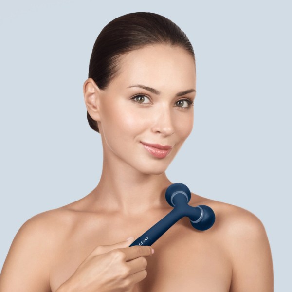 Фото - Мікрострумова ручка для підтяжки обличчя GESKE Sonic Facial & Body Roller 4 в 1 темно-синій (GK000041MN01)