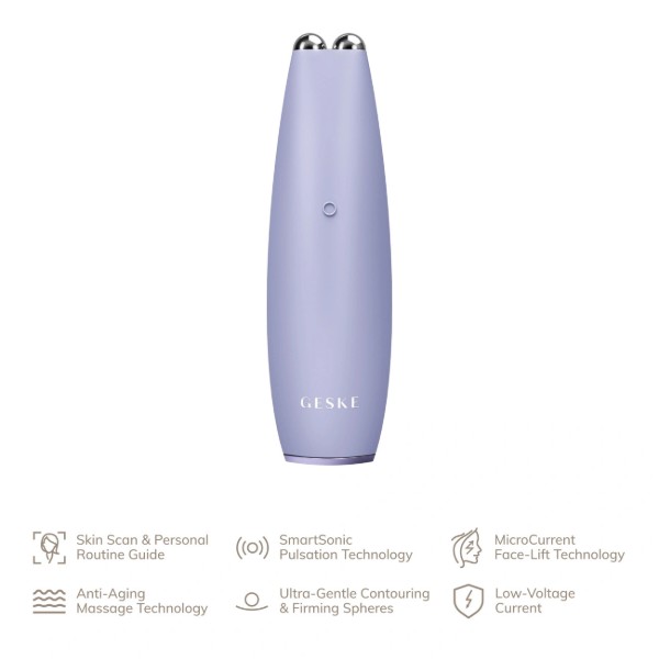 Фото - Мікрострумова ручка для підтяжки обличчя GESKE MicroCurrent Face-Lift Pen 6 в 1 фіолетовий (GK000013PL01)