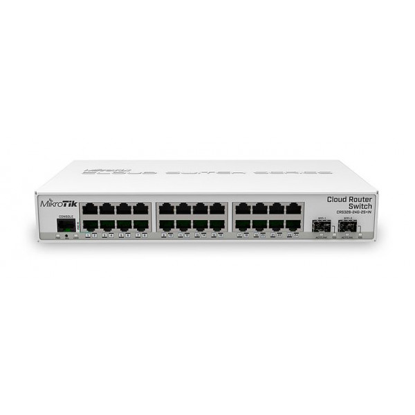 Фото - Коммутатор локальної мережі (Switch) MikroTik CRS326-24G-2S+IN
