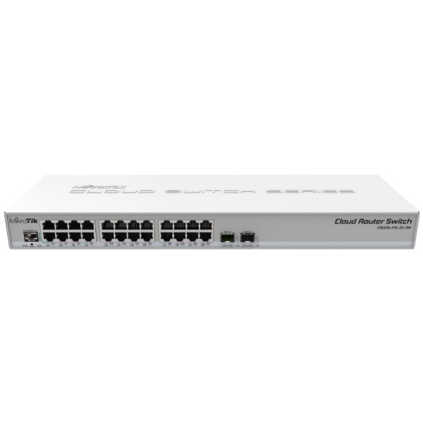 Фото - Коммутатор локальної мережі (Switch) MikroTik CRS326-24G-2S+RM