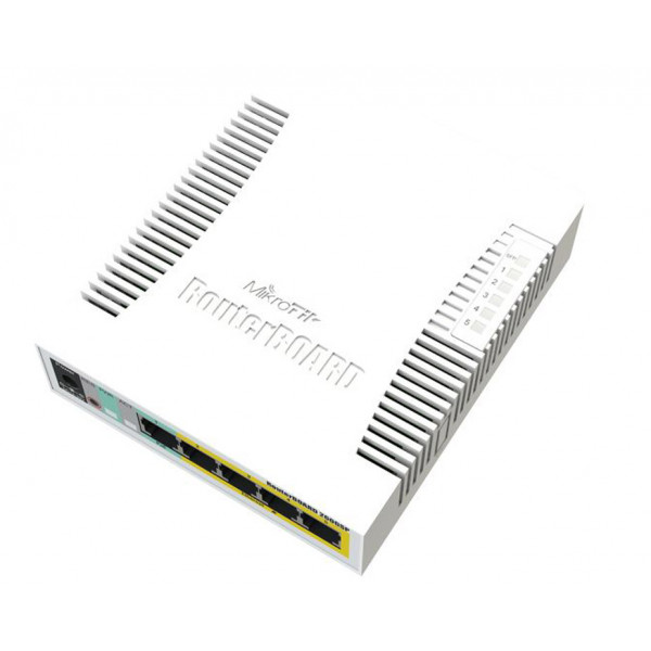 Фото - Коммутатор локальної мережі (Switch) MikroTik CSS106-1G-4P-1S