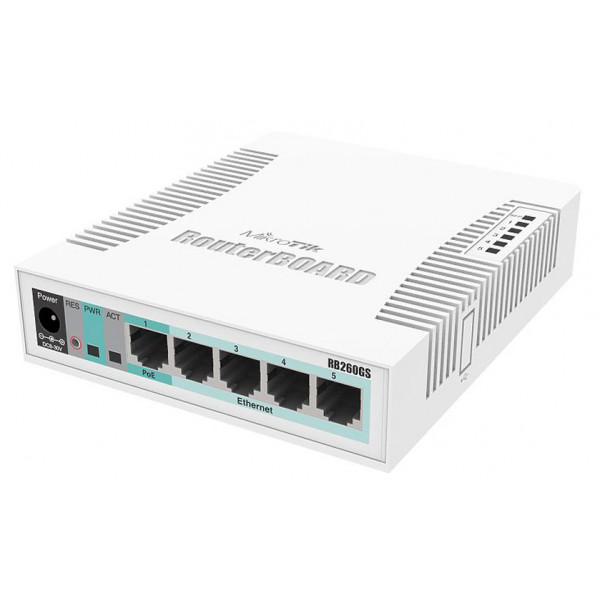 Фото - Коммутатор локальной сети (Switch) MikroTik CSS106-5G-1S