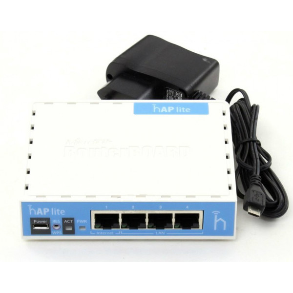 Фото - Маршрутизатор інтернет WiFi4 MikroTik hAP Lite RB941-2ND