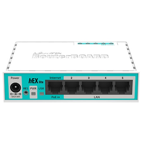 Фото - Маршрутизатор интернет LAN MikroTik hEX lite RB750r2