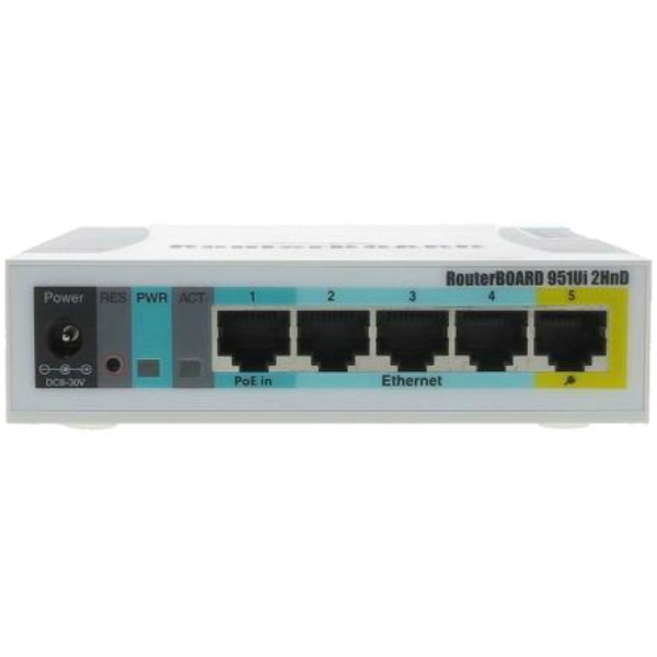 Фото - Маршрутизатор интернет WiFi4 MikroTik RB951Ui-2HND