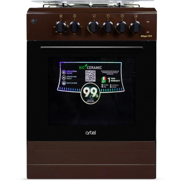 Фото - Плита газовая ARTEL MILAGRO 10-E Brown Фото - Плита газовая ARTEL MILAGRO 10-E Brown