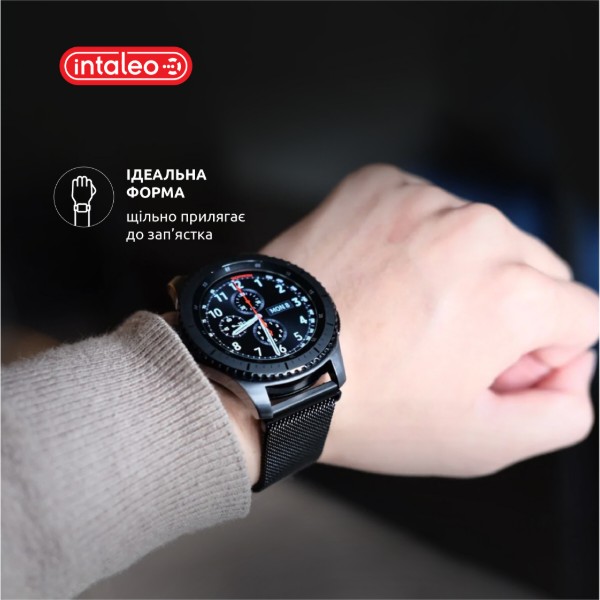Фото - Ремінець для смарт-годинника Intaleo Milanese for Samsung Galaxy Watch 22 mm 
Silver (1283126494314)
