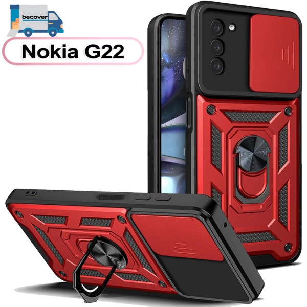Фото - Чохол для смартфону
BeCover Military for Nokia G22 Red (709993)