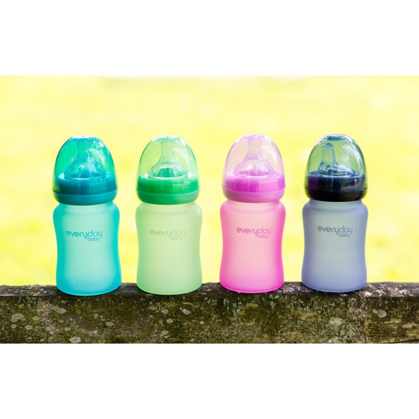 Фото - Бутылочка для кормления Everyday Baby термочувствительная 150 мл., черничная (10205)