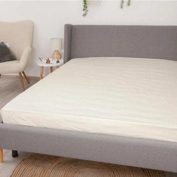 Фото - Простирадло двоспальне ТЕП НАТХНЕННЯ з резинкою 200х200 см Milky (2-04019_29462)