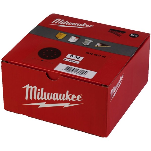 Фото - Лист шлифовальный Milwaukee 125/8 HL зерно 60 50 шт. (4932492192)