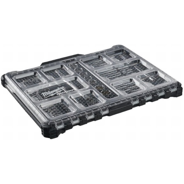 Фото - Набор торцевых головок Milwaukee 1/2''+ 1/4'' PACKOUT с трещоткой 63 шт. (4932493661)
