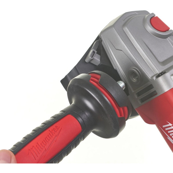 Фото - Болгарка Milwaukee AGV 13-125 XSPDEB з AVS гальмом та лопатковим вимикачем (4933464998)