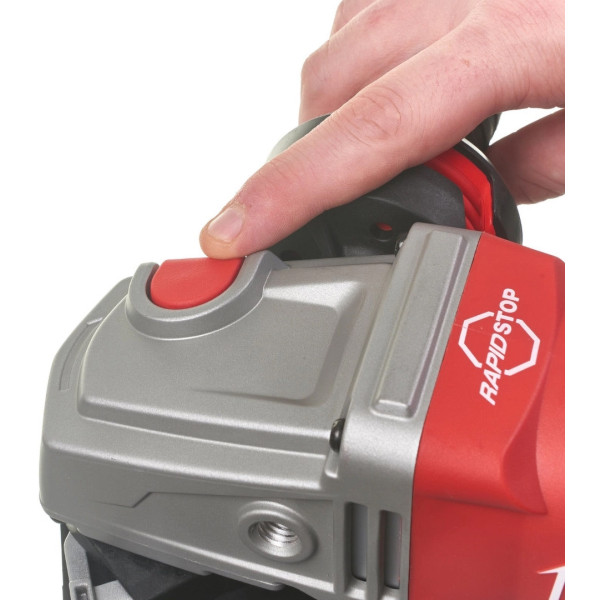 Фото - Болгарка Milwaukee AGV 13-125 XSPDEB з AVS гальмом та лопатковим вимикачем (4933464998)