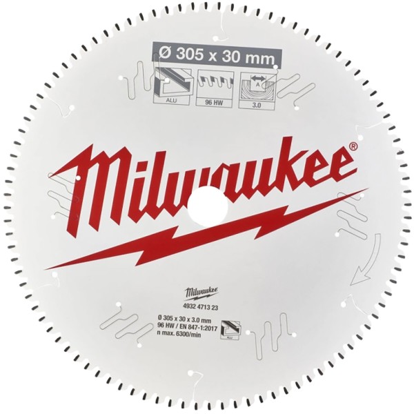 Фото - Диск пильный Milwaukee Alu PFTE 305х30х3.0 мм (4932471323)