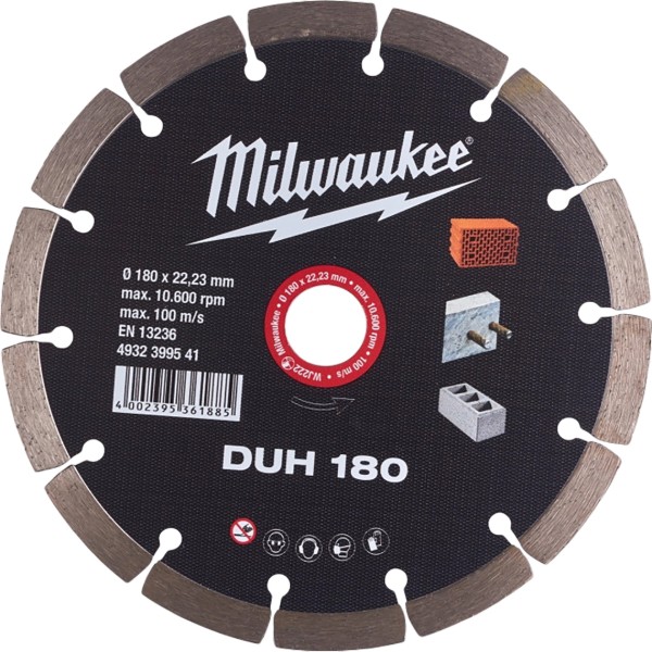 Фото - Диск алмазний Milwaukee DUH 180 мм (4932399541)