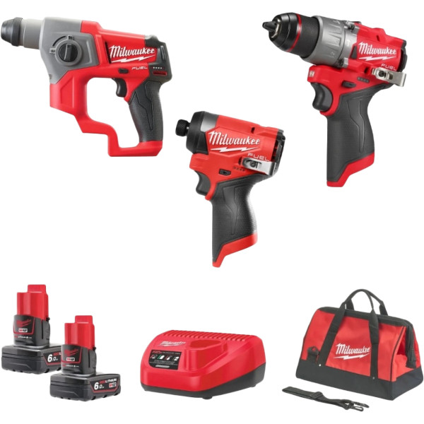 Фото - Набір електроінструментів Milwaukee M12FPP3D-601B (4933498578)