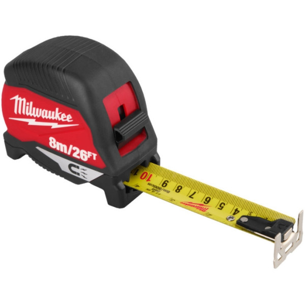 Фото - Рулетка Milwaukee MAGNETIC 8 м (4932498771)