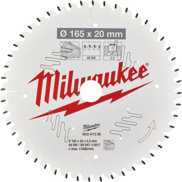 Фото - Диск пильний Milwaukee PFTE 165х20х2.2 мм (4932471295)