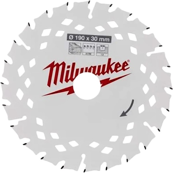 Фото - Диск пильний Milwaukee PFTE 190х30х1.8 мм (4932498976)