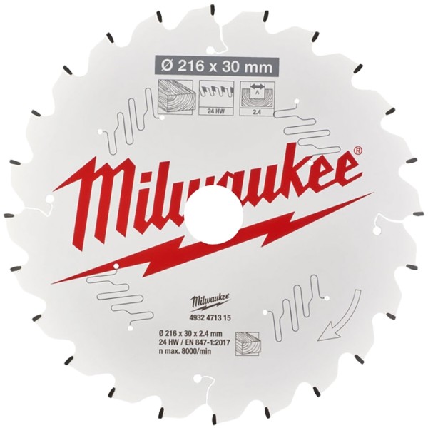 Фото - Диск пильний Milwaukee PFTE 216х30х2.4 мм (4932471315)