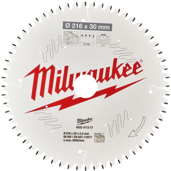 Фото - Диск пильный Milwaukee PFTE 216х30 мм (4932471317)