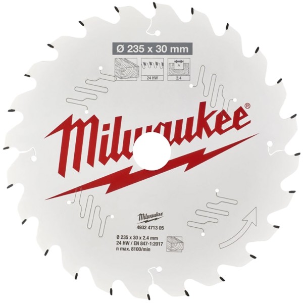 Фото - Диск пильний Milwaukee PFTE 235х30х2.4 мм (4932471305)