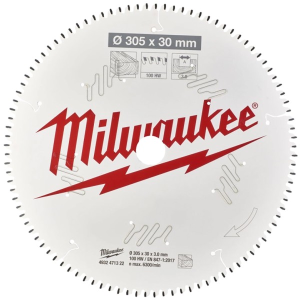 Фото - Диск пильный Milwaukee PFTE 305х30х3.0 мм (4932471321)