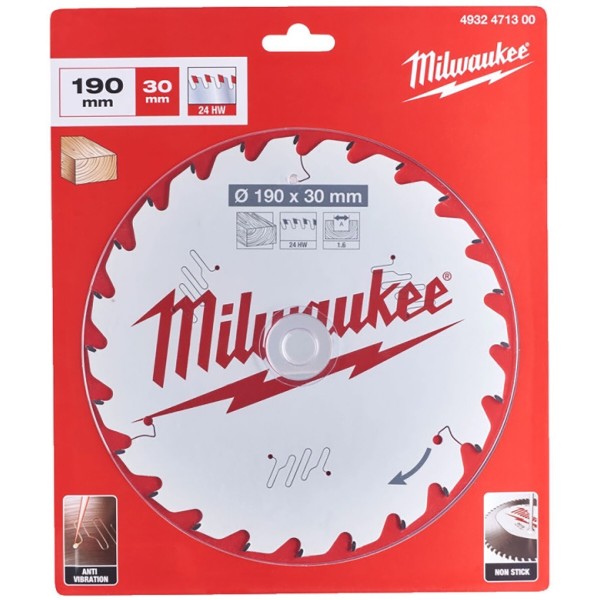Фото - Диск пильный Milwaukee PFTE THIN KERF 190х30х1.6 мм (4932471300)