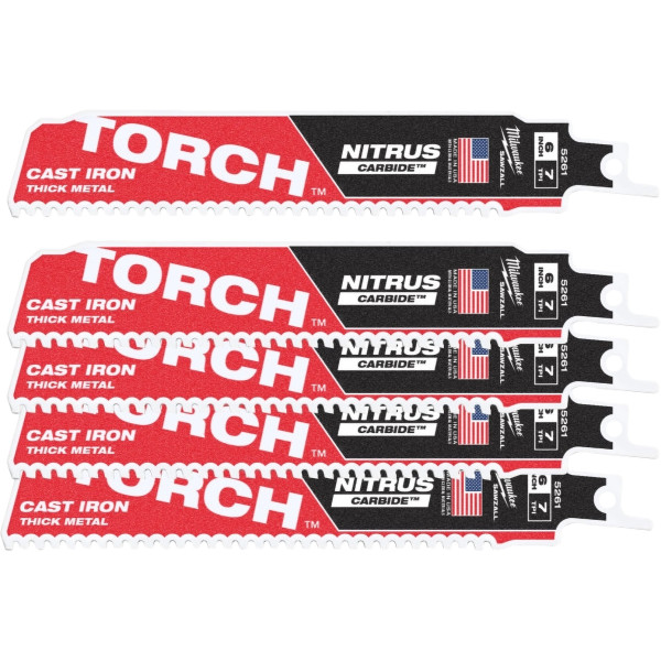 Фото - Полотно Milwaukee TORCH CARBIDE NITRUS 150х3,1мм 5 шт. (48475561)