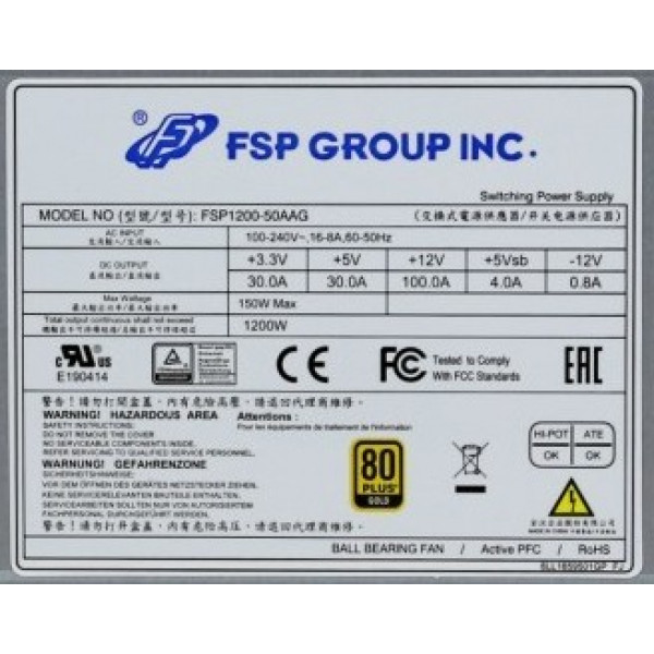 Фото - Блок живлення для ПК FSP FSP1200-50AAG
