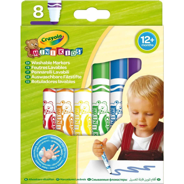 Фото - Фломастери Crayola Mini Kids широка лінія 8 кол. (8324)
