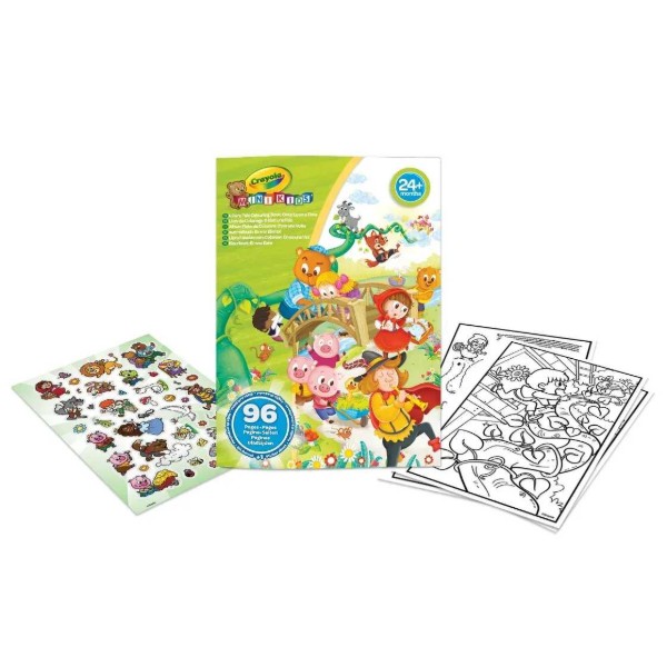 Фото - Раскраски Crayola Любимые сказки 96 стр. и наклейки (25-1081)