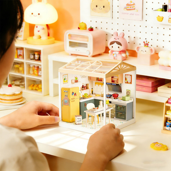 Фото - Пластиковий конструктор Mini House Румбокс серії Інтер'єр – КУХНЯ (світло) (8005)