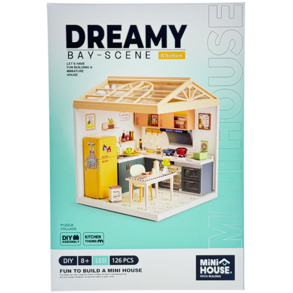 Фото - Пластиковий конструктор Mini House Румбокс серії Інтер'єр – КУХНЯ (світло) (8005)