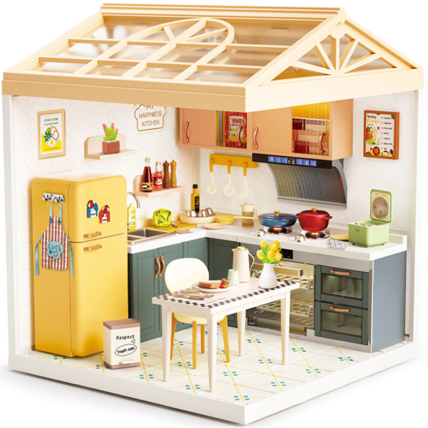 Фото - Пластиковий конструктор Mini House Румбокс серії Інтер'єр – КУХНЯ (світло) (8005)