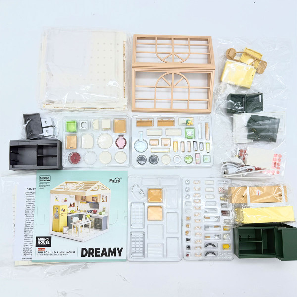 Фото - Пластиковий конструктор Mini House Румбокс серії Інтер'єр – КУХНЯ (світло) (8005)