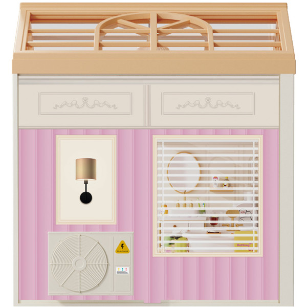 Фото - Пластиковый конструктор Mini House Румбокс серии Интерьер – ВАННАЯ КОМНАТА (свет) (8009)