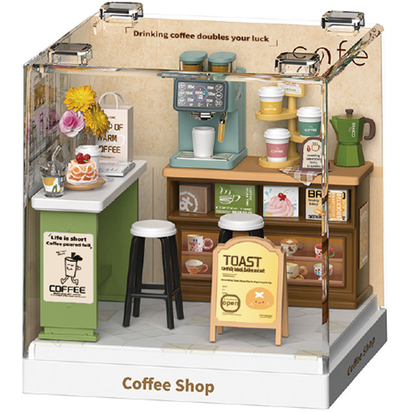 Фото - Пластиковый конструктор Mini House Румбокс серии Интерьер Мини – КОФЕЙНЯ (8034)