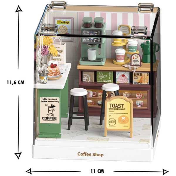 Фото - Пластиковый конструктор Mini House Румбокс серии Интерьер Мини – КОФЕЙНЯ (8034)