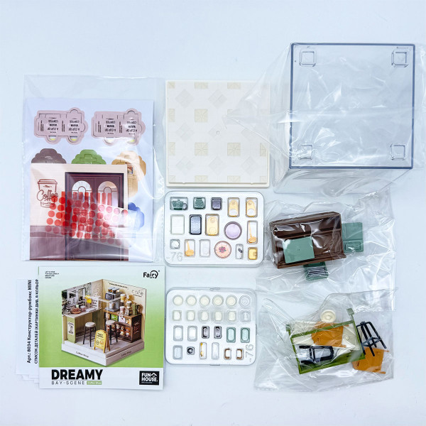 Фото - Пластиковый конструктор Mini House Румбокс серии Интерьер Мини – КОФЕЙНЯ (8034)