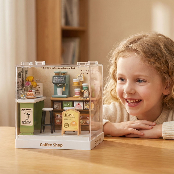 Фото - Пластиковый конструктор Mini House Румбокс серии Интерьер Мини – КОФЕЙНЯ (8034)