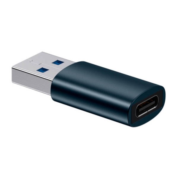 Фото - Переходник Baseus Ingenuity Series Mini OTG Adaptor USB 3.1 to Type-C Blue (ZJJQ000103)
