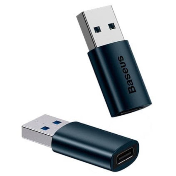 Фото - Переходник Baseus Ingenuity Series Mini OTG Adaptor USB 3.1 to Type-C Blue (ZJJQ000103)