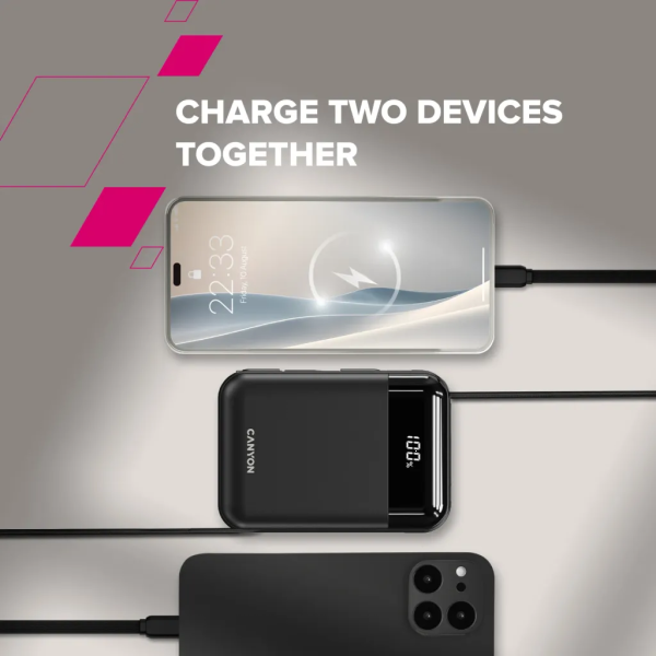 Фото - Батарея мобильная Canyon OnPower 104 10000mAh Black (CNS-CPB104B)