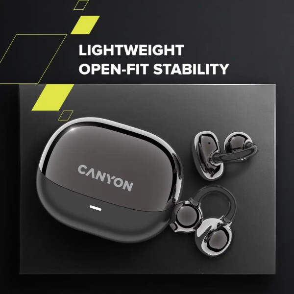 Фото - Наушники вкладыши беспроводные TWS Canyon OnFlow 14 Black (CNS-TWS14B)